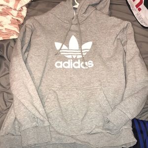 Grey Addidas hoodie
